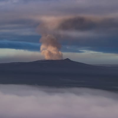 Den 1247 meter höga vulkanen Kilauea är en av de fem vulkaner som tillsammans bildar störön Hawaii. 