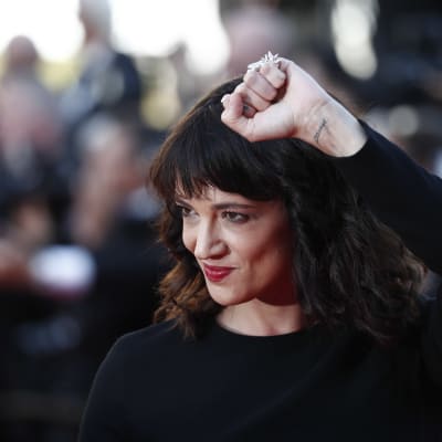 Skådespelaren Asia Argento under filmfestivalen i Cannes i maj 2018.