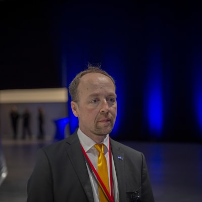 Jussi Halla-aho Perussuomalaisten puoluekokouksessa
