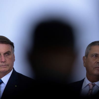 Jair Bolsonaro och Walter Braga Netto