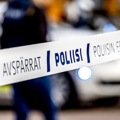 Ett avspärrningsband.