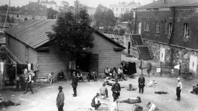 Fångar på Sveaborg 1918