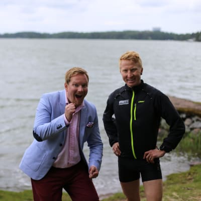 Ted Urho och Mårten Boström på Bockholmen