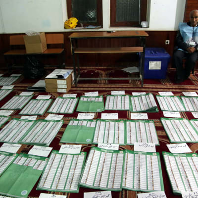 Rösträkning efter presidentvalet i Afghanistan