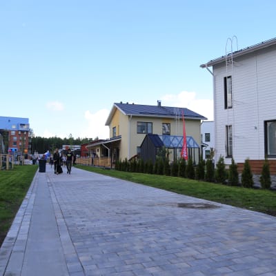 Småhusområde på bostadsmässan i Kivistö 2015.