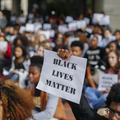 Protest mot polisskjutning och att polisen inte ställdes inför rätta i Atlanta, Georgia 4.12.2014