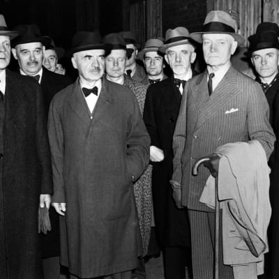 statsminister Antti Hackzell, general Rudolf Walden, general Erik Heinrichs ja generallöjtnant Oskar Enckell, 1944