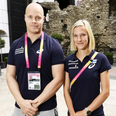 David Söderberg och Camilla Richardsson, inför VM 2017.