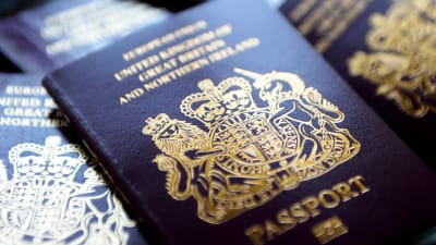 Brittiskt pass.