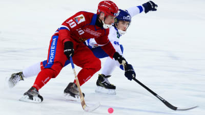 Finland och Ryssland drabbade samman i gruppspelet.