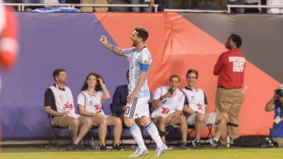 Lionel Messi firar mål