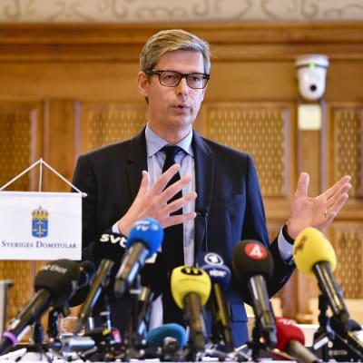 Sveriges justitieombudsman Per Lennerbrant på en arkivbild från en presskonferens i februari 2016.