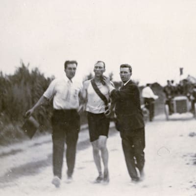 Thomas Hicks St. Louisin olympialaisten maratonilla.