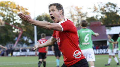 Tuomas Mustonen gjorde HIFK:s 1–0-mål.