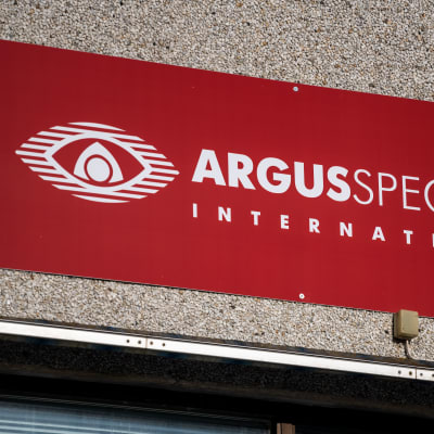 Savonlinnassa toimiva varoitusjärjestelmien valmistaja Argus Spectrumin kyltti.