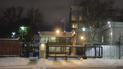 Rysslands ambassad i Stockholm fotograferad den 8 januari. 