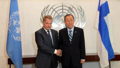 President Niinistö träffade FN:s generalsekreterare i New York.