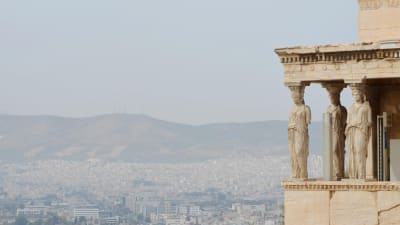 Vy över Aten från Akropolis.