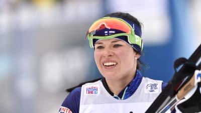 Krista Pärmäkoski tappade tredjeplatsen på slutet.