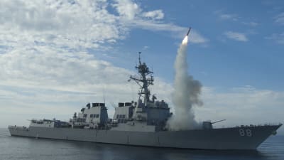 USA:s marin skjuter iväg Tomahawk missil 2010.