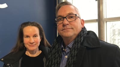 Riitta Nurminen och Leif Holmlund jobbar inom hemvården vid Vasa stad.