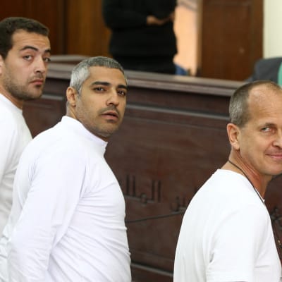 Al Jazeera-journalisten Peter Greste som greps i Egypten 2013 och frigavs 1.2.2015
