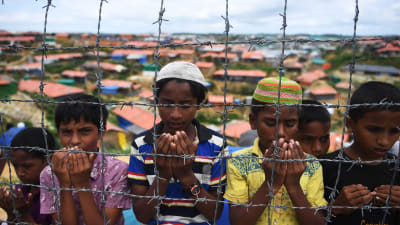 Flyktingar från Myanmar i flyktingläger i Bangladesh