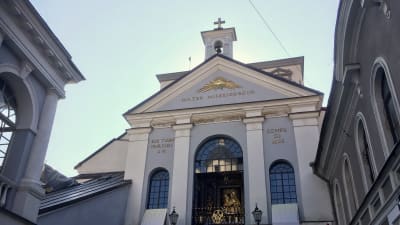 Aušros Vartai alltså Morgongryningens port i Vilnius
