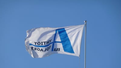 a-bolagens flagga med logo-typ