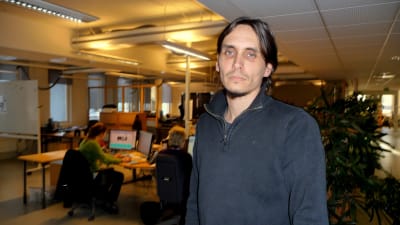 Petter Granroth, huvudförtroendeman på Vasabladets redaktion