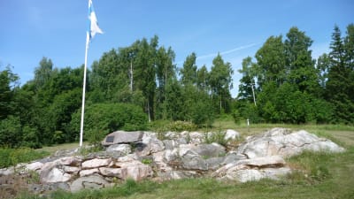 Resterna av det som en gång var Skinnarviks herrgård.