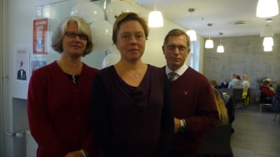 Anne Nummela, Tove Holm och Thomas Böckelmann tycker alla det är viktigt att skolan satsar på hållbar utveckling.