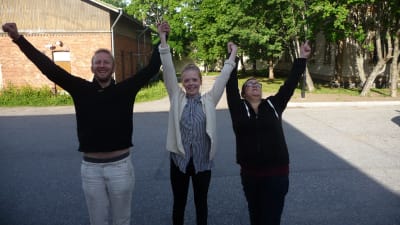 Simon Bergman, Tove Nyberg och Ida Ridberg