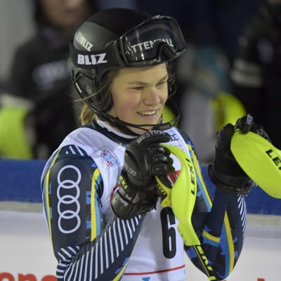 Anna Swenn-Larsson från Sverige hade gått för en pallplacering i Levi.