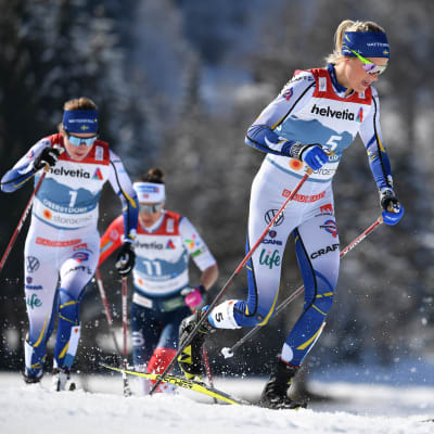 Frida Karlsson i farten.