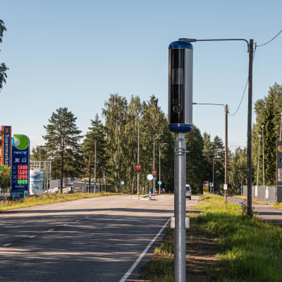 Trafikövervakningskamera i Borgå