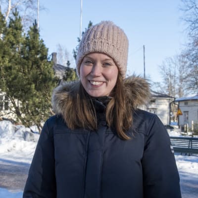 Emilia Mattsson i Borgås stadspark.