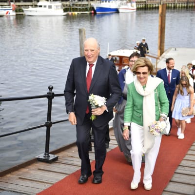 Kung Harald och drottning Sonja besökte Trondheim den 23 juni 2016.