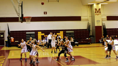 Basketmatch i Madison High School.