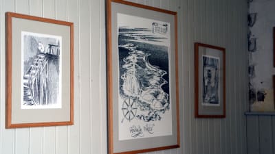 Bilder ur boken "Pappan och havet" i Söderskär fyr