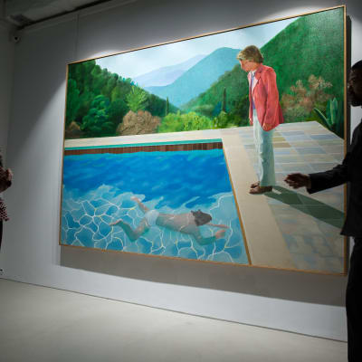 David Hockneys verk Portrait of an Artist (Pool with Two Figures)
