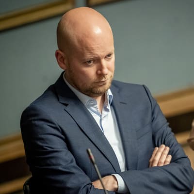 Jussi Saramo eduskunnassa 12.9.2019