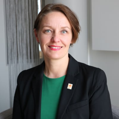 Mila Segervall dagen efter att hon blivit vald till ny stadsdirektör i Kristinestad 