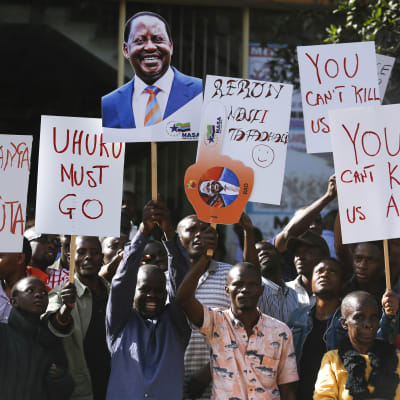 Oppositionsledaren Raila Odingas anhängare har protesterat mot valresultatet i flera veckor 