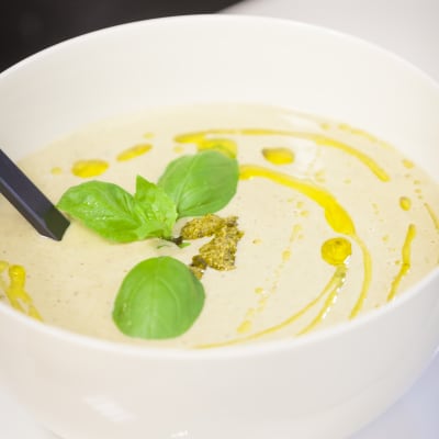 Purjo och getostsoppa