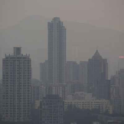 Smog över hongkong