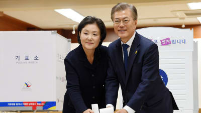 Moon Jae-in vann Sydkoreas presidentval i maj 2017