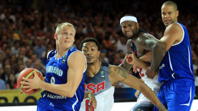 Finland - USA i basket-VM 2014.