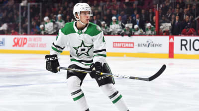 Dallas Miro Heiskanen i matchen mot Edmonton.