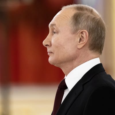 Rysslands president Vladimir Putin i profil. 